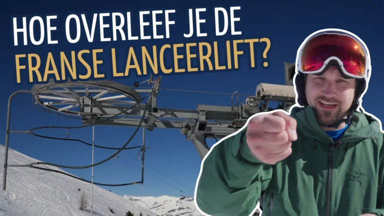 Lanceerlift snowboarder
