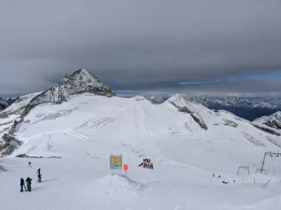 De Hintertuxer Gletscher in augustus