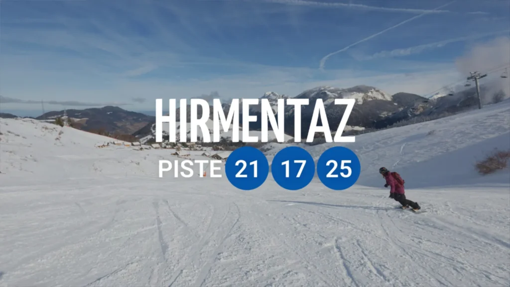 Hirmentaz Les Haberes blauwe piste