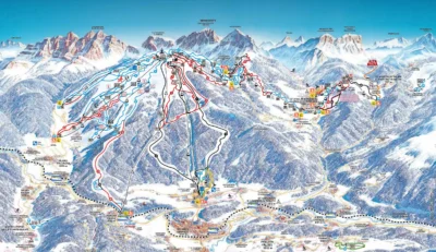 Pistekaart Kronplatz