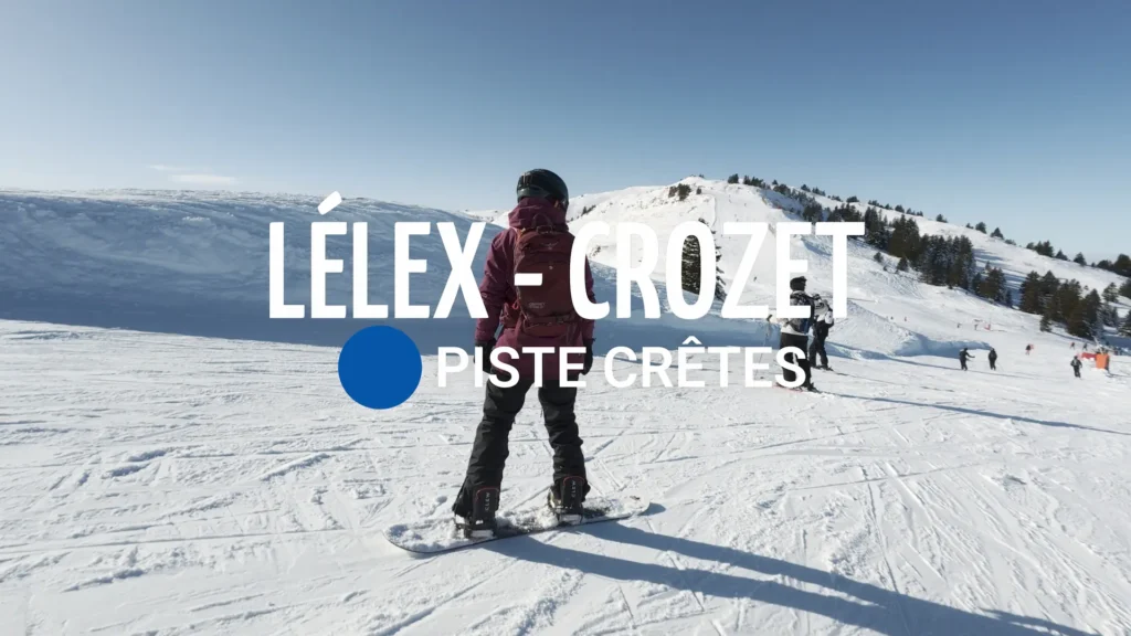 Lelex-Crozet snowboarden blauwe piste Cretes