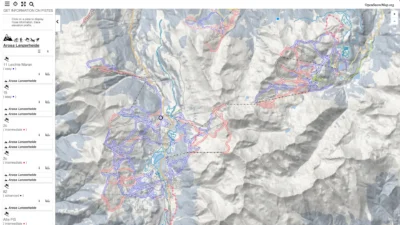 Pistekaart Arosa Lenzerheide via OpenSnowMap
