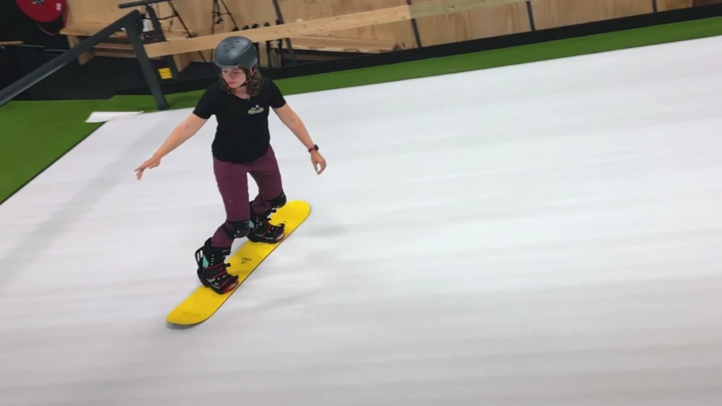 Snowboarden op de rolbaan