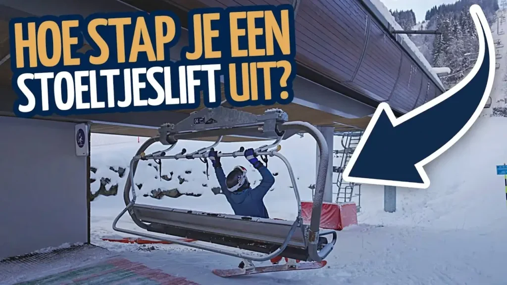 Hoe stap je een stoeltjeslift uit als snowboarder