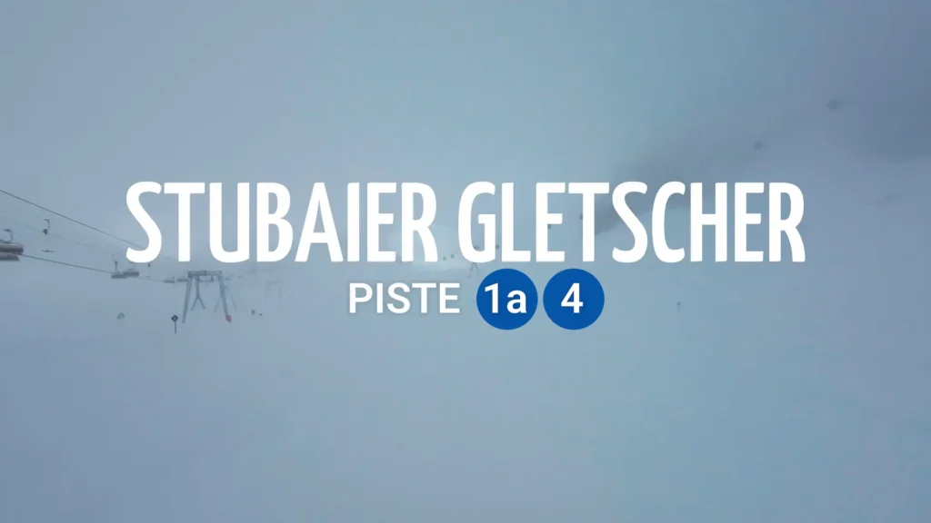 Stubaier Gletscher piste 1a en 4