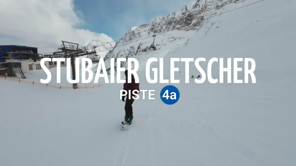 Stubaier Gletscher blauwe piste 4a