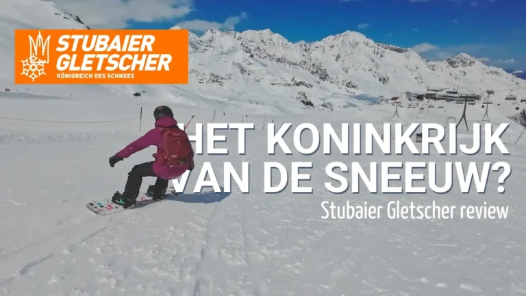 Snowboarder op de Stubaier Gletscher: het koninkrijk van de sneeuw?