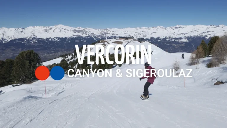 Vercorin piste Canyon en Sigeroulaz