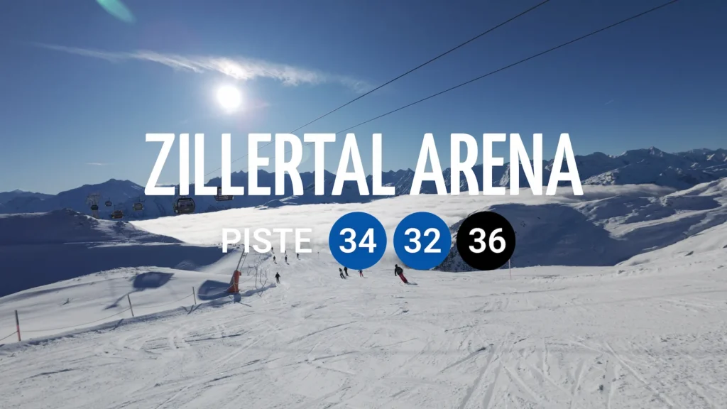 Zillertal Arena piste 34, 32 en 36
